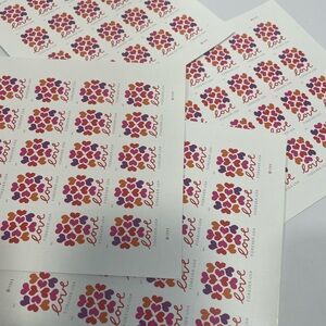 Love Hearts Blossom Forever Stamps‎ USPS Postage Wedding Invitations
